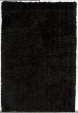Oyster Contemporary Area Rug, Black, 7'9"x10'6"
