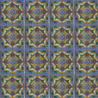 2x2 36 pcs Sky Talavera Mexican Tile