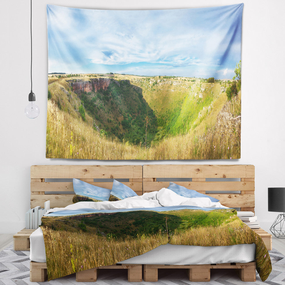Pulo Di Altamura Panorama Landscape Wall Tapestry, 80"x68"