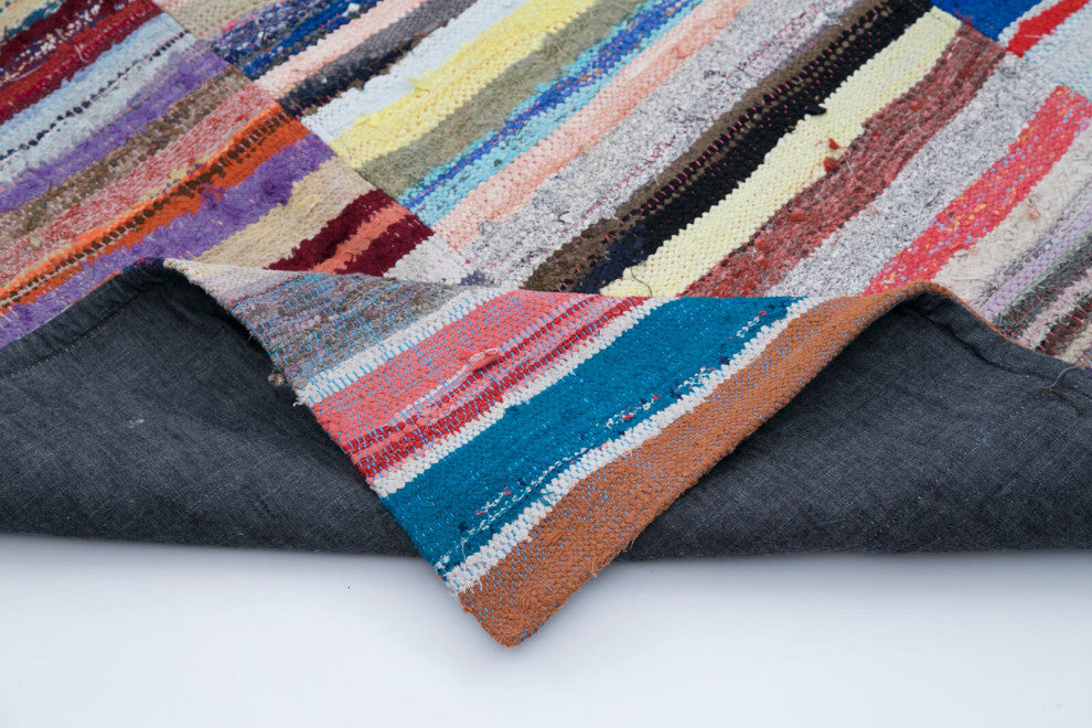 Rug N Carpet - Handmade Anatolian 8' 2'' x 10' 1'' Unique Patchwork Kilim Rug