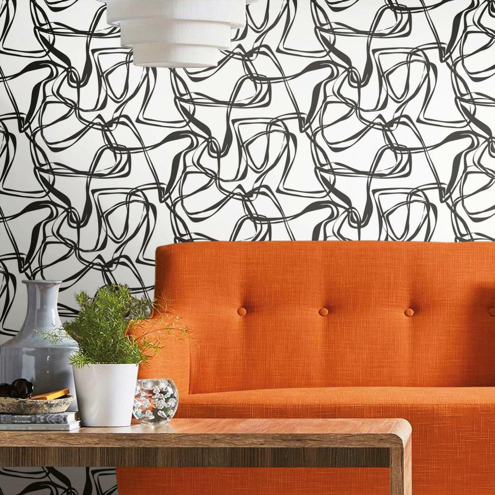 Ribbon Trail Peel and Stick Wallpaper