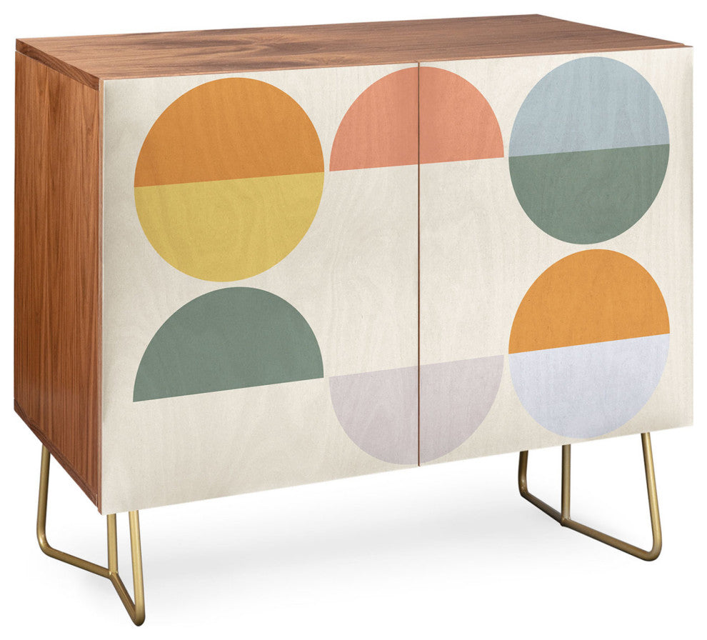 Alisa Galitsyna Pastel Geometric Shapes 2 Credenza