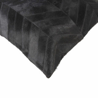 HomeRoots 18" x 18" x 5" Black And Natural Pillow