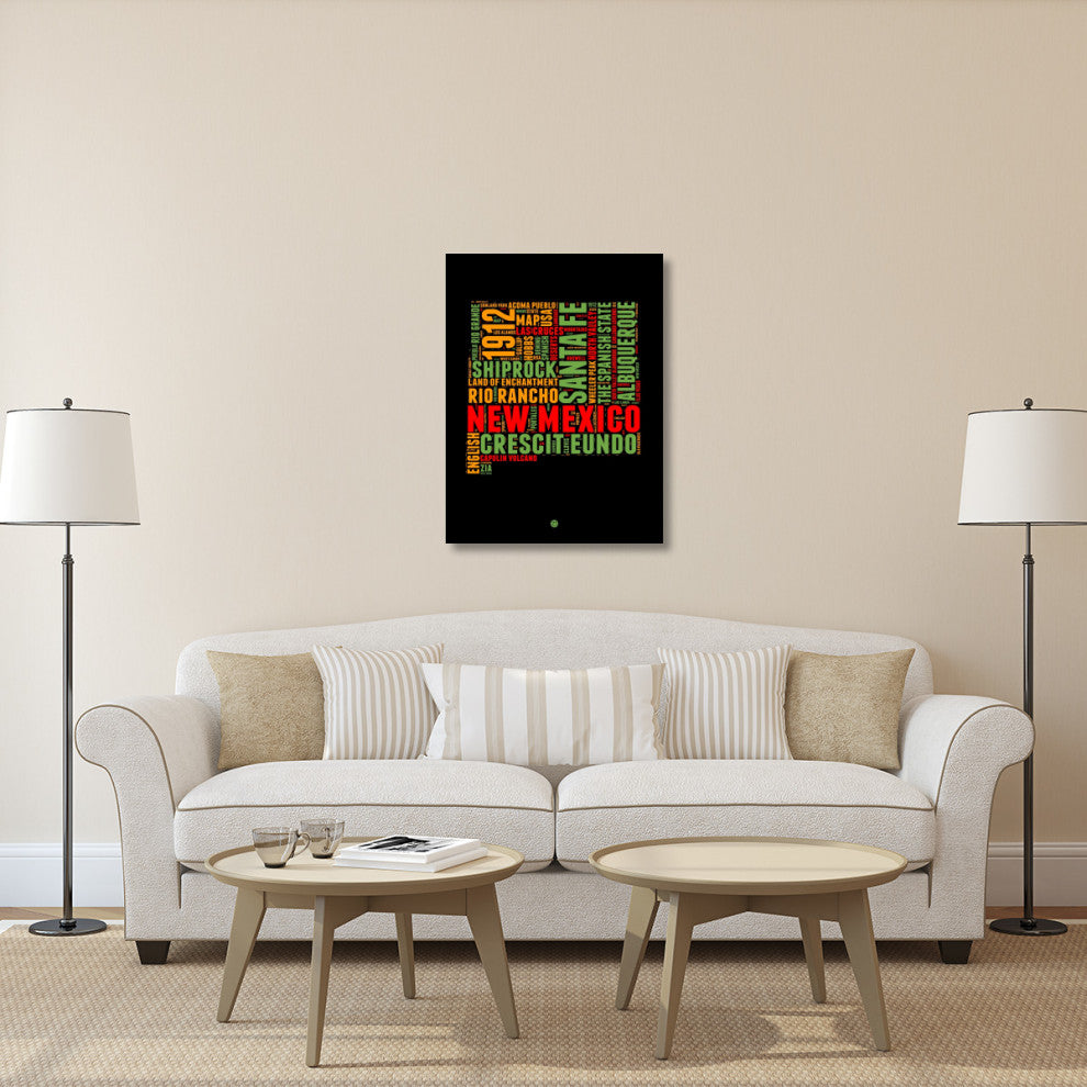 "New Mexico Word Cloud 1" Fine Art Print