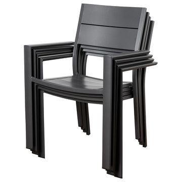 Atlantic Koningsdam 4-Piece Armchairs Set, High Quality Aluminum