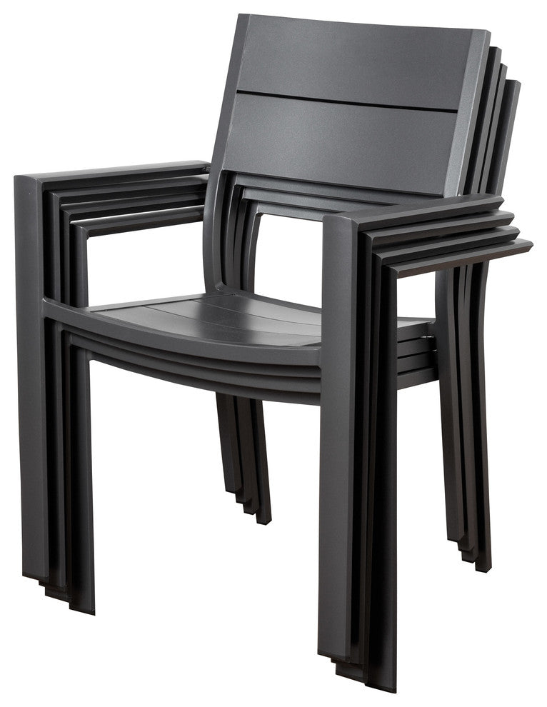 Atlantic Koningsdam 4-Piece Armchairs Set, High Quality Aluminum