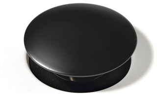 1-5/8" Push Pop-Up Drain Stopper With Overflow for Sink, Matte Black