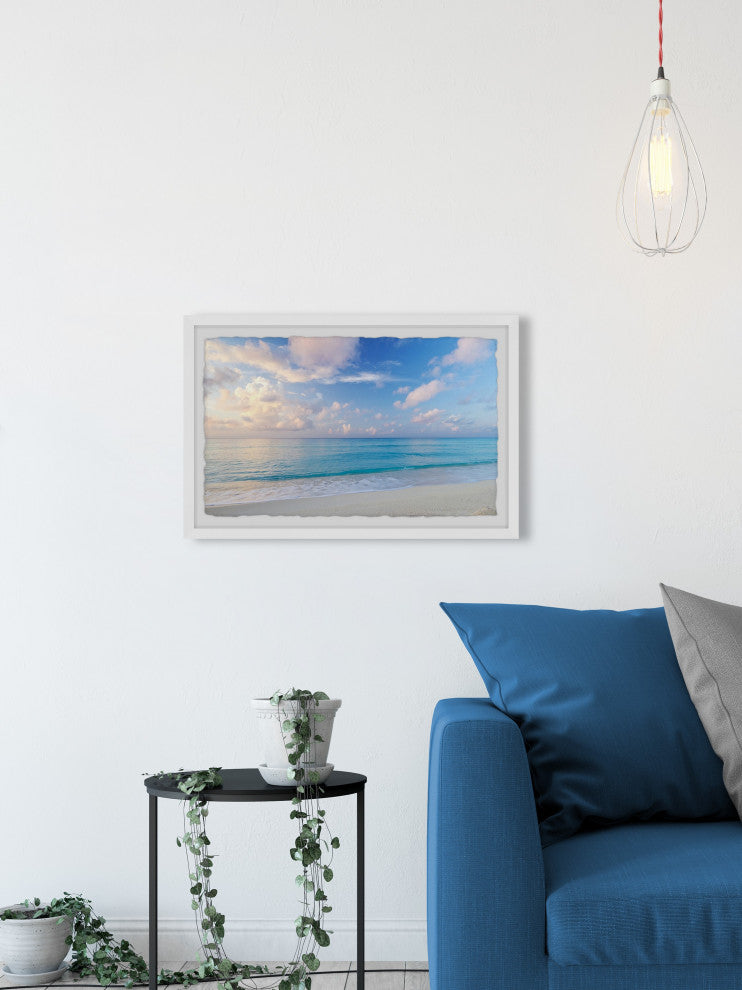 "Just Keep Swimming" Framed Painting Print, 12x8