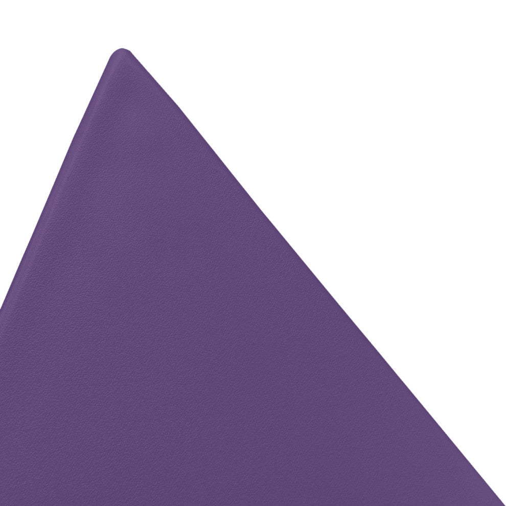 Leisuremod Randolph Modern Triangle Accent Side End Table, Purple, Set of 2