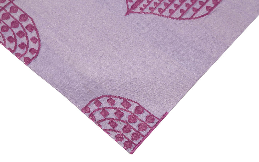 Rug N Carpet - Handmade Wool 3' 4'' x 5' 6'' Modern Design Dhurrie Kilim Rug