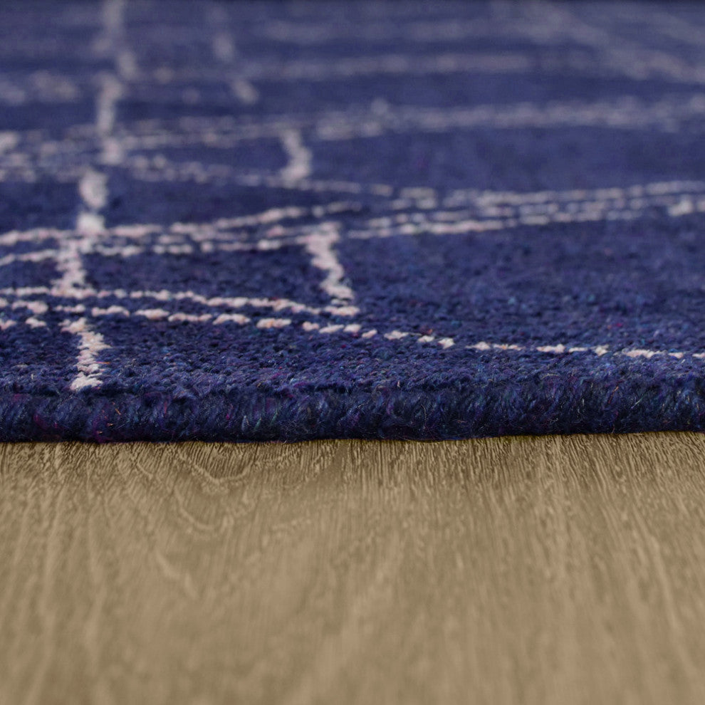 HAND KNOTTED LOOM SILK ECO-FRIENDLY RUGS-5'x8',Rectangle,Blue Beige,Contemporary