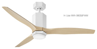 Hinkley Facet LED Ceiling Fan, Matte White, 52"