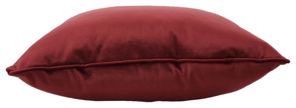 GDF Studio Velvin Modern Fabric Throw Pillows, Set of 2, Berry