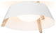 Casia 14" Flush Mount, White Washed Oak, Gloss White, 2700k Led