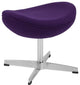 Purple Wool Fabric Ottoman