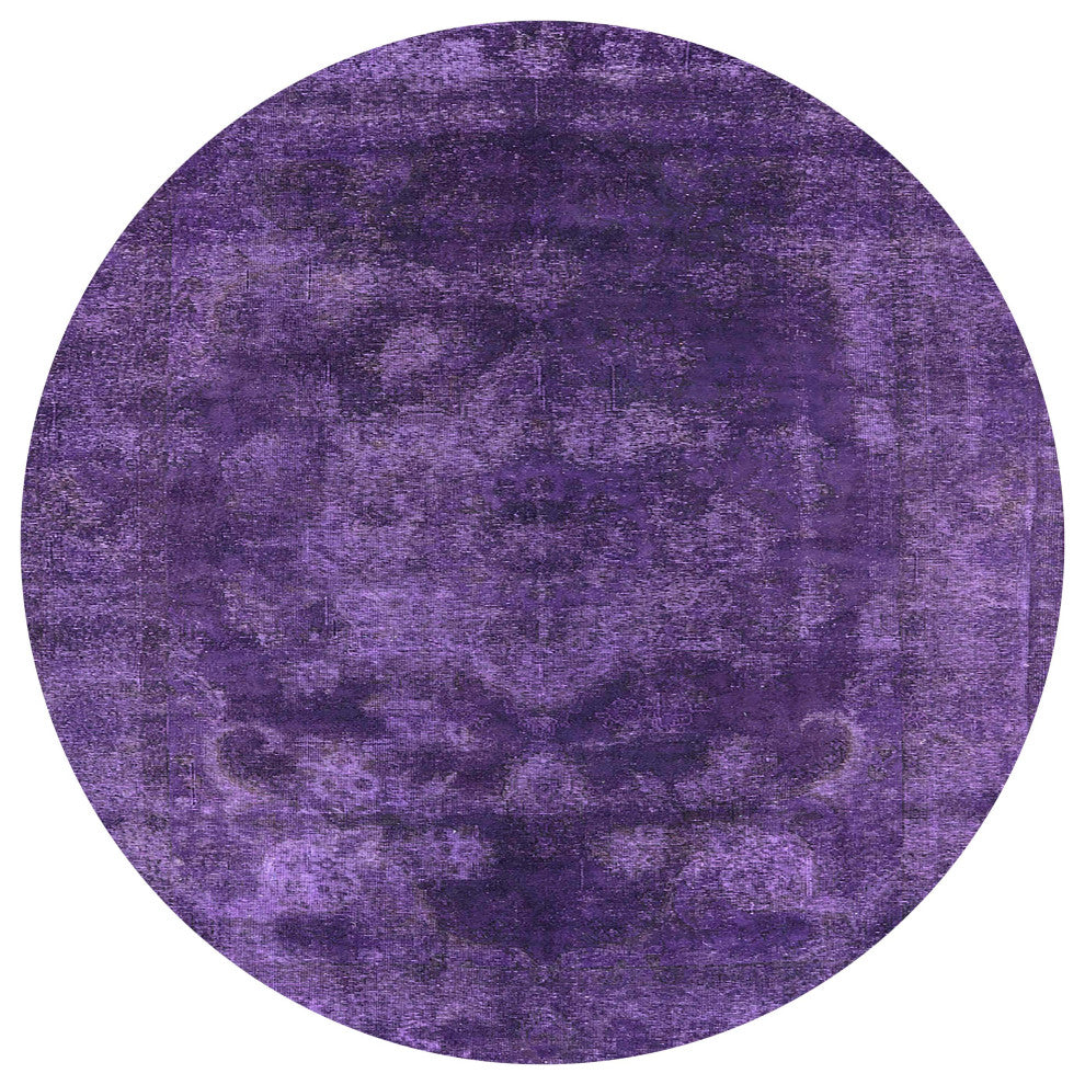 Ahgly Company Indoor Round Mid-Century Modern Area Rugs, 5' Round