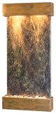 Whispering Creek Water Feature, Green Marble, Rustic Copper
