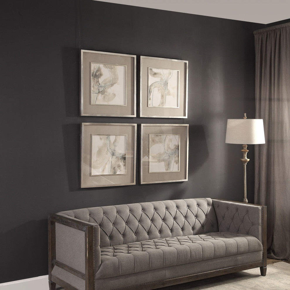 Uttermost 41583 Divination 25-1/8" x 25-1/8" Four Panel Framed - Soft Sage