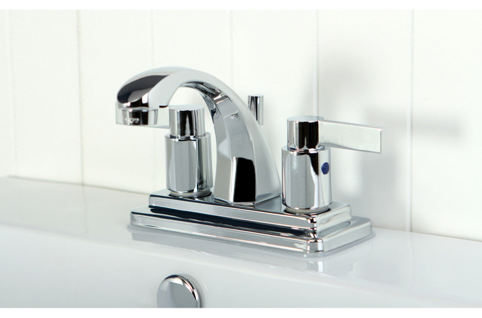 Kingston Brass 4" Centerset Bathroom Faucet, Polished Chrome