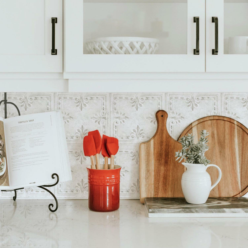 White Tin Tile Giant Wall Decals