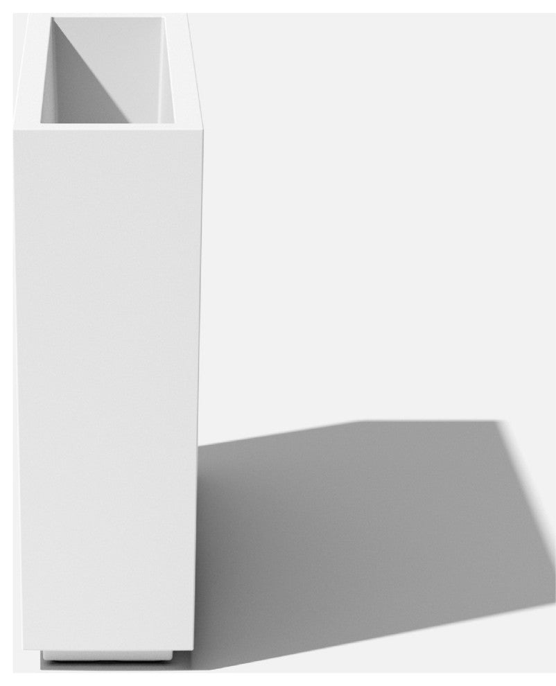 Veradek Block Series Span Planter, White, Medium