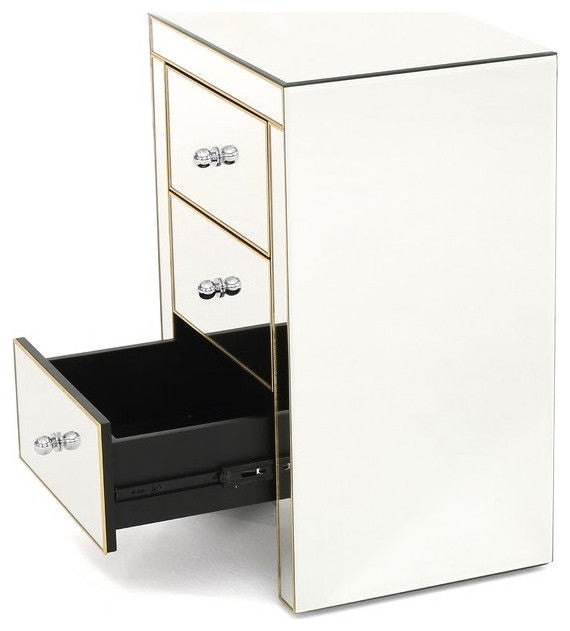 Tia Gold Nightstand