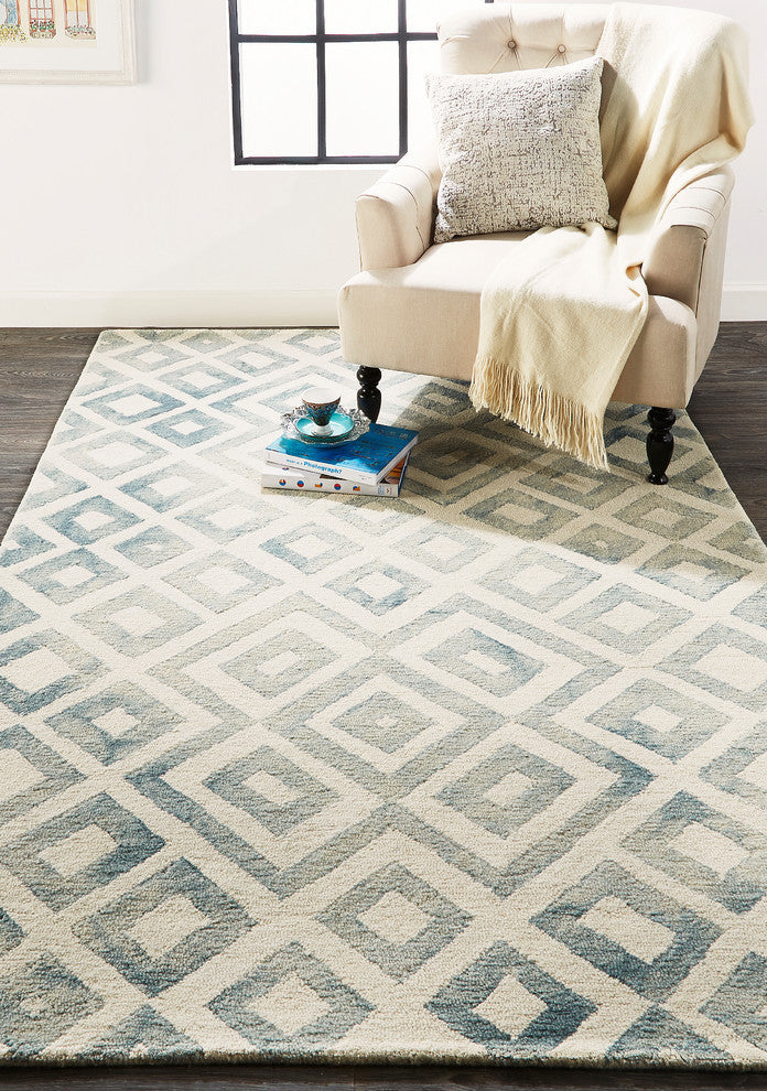 Weave & Wander Marengo Rug, Mariner, 2'x3'