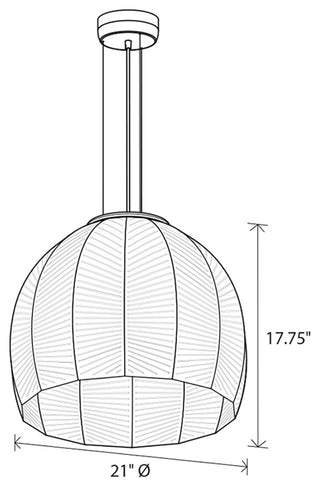 Amicus 21" Pendant, Brushed Brass Shade, White Washed Oak, Warm Led