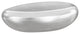River Stone Coffee Table, Liquid Silver, Large