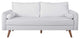 Revive Upholstered Fabric Sofa, White