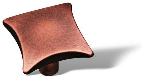 Distressed Copper RKI Plain Knob with Four Curves, RKICK9316DC