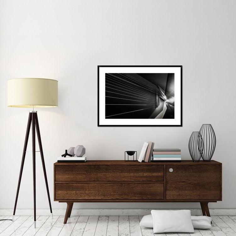 "Rotterdam - Cable Style" Framed Digital Print by Michael Jurek, 44x32"