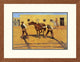 "His First Lesson" Framed Digital Print by Frederic Remington, 27x21"