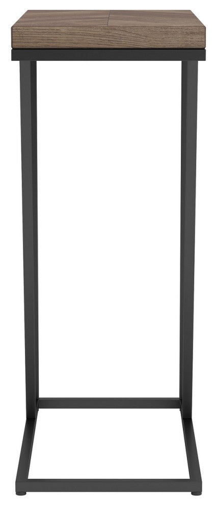 Rectangular Accent Table, Rustic Tobacco and Sandy Black