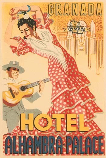 Hotel Alhambra - Palace - Canvas Poster 20" x 30"