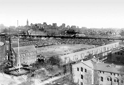 Football Game at Franklin Field, Philadelphia, PA - Fine Art Giclee Print