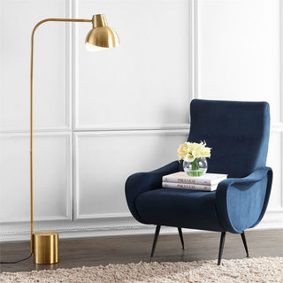 Safavieh Violetta Floor Lamp in Brass and Gold