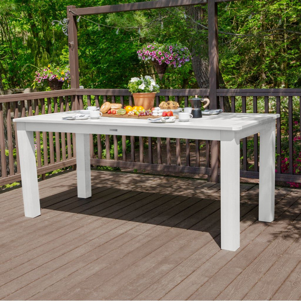 Rectangle Counter-Height Dining Table, White