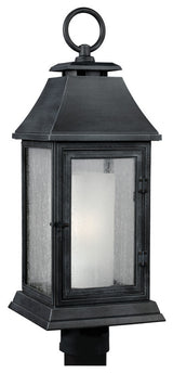 Shepherd One Light Post Lantern in Dark Weathered Zinc