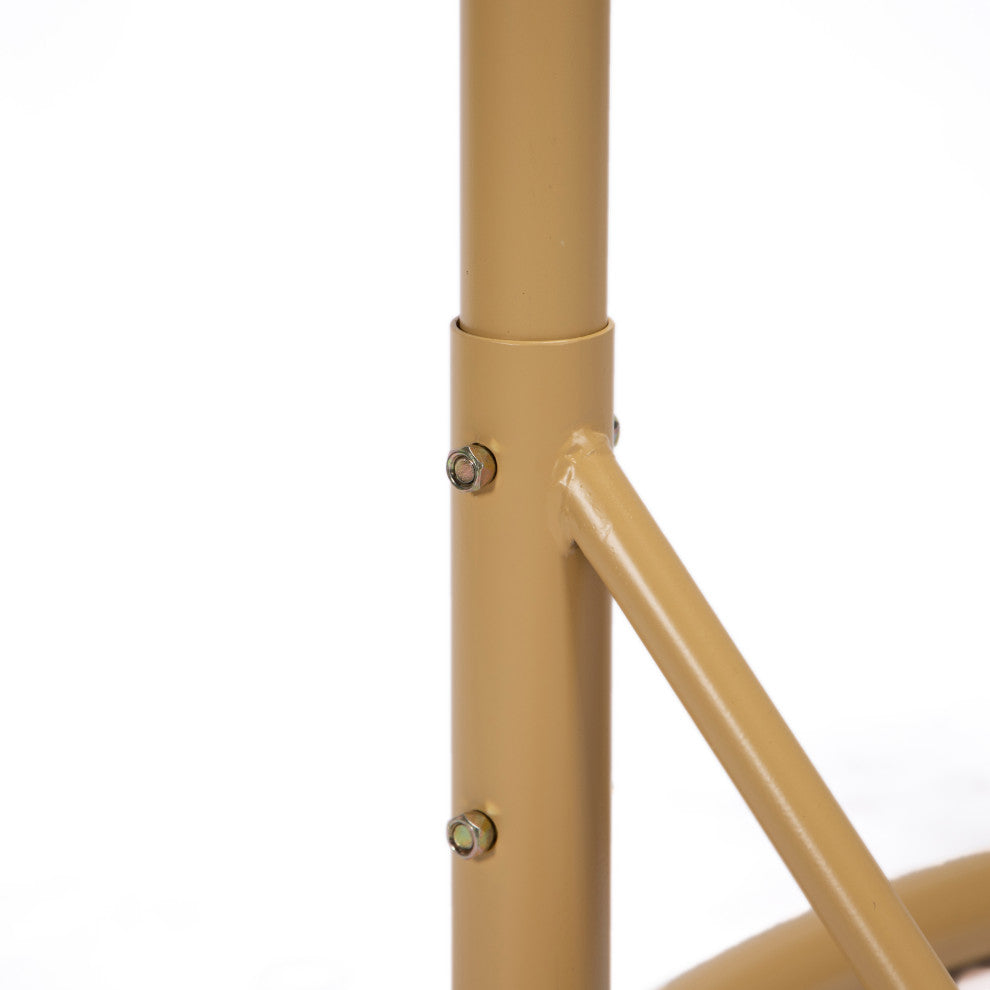 LeisureMod MSCLBR-53W Mendoza White Hanging 2 person Egg Swing Chair