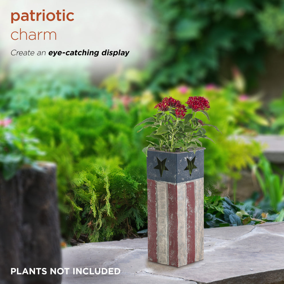 Small Patriotic Flower Planter