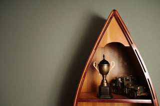 Alum/Wooden Trophy Big Aluminum Home Decor