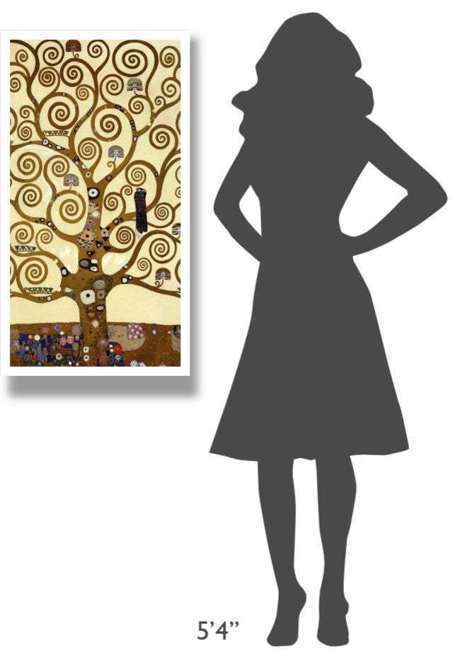 "The Stoclet Frieze (center)" Digital Paper Print by Gustav Klimt, 20"x38"