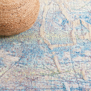 Safavieh Barbados Collection Indoor-Outdoor, BAR548 Rug, Ivory/Blue/Green, 4'x6'