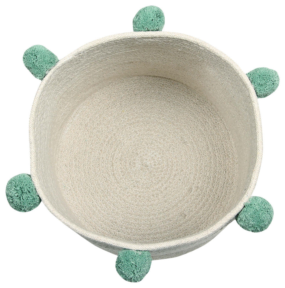 Bubbly Basket, Natural/Green