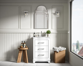 Home Living Knox 24" Single Bathroom Vanity, White