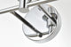 5 Light Chrome And Clear Bath Sconce