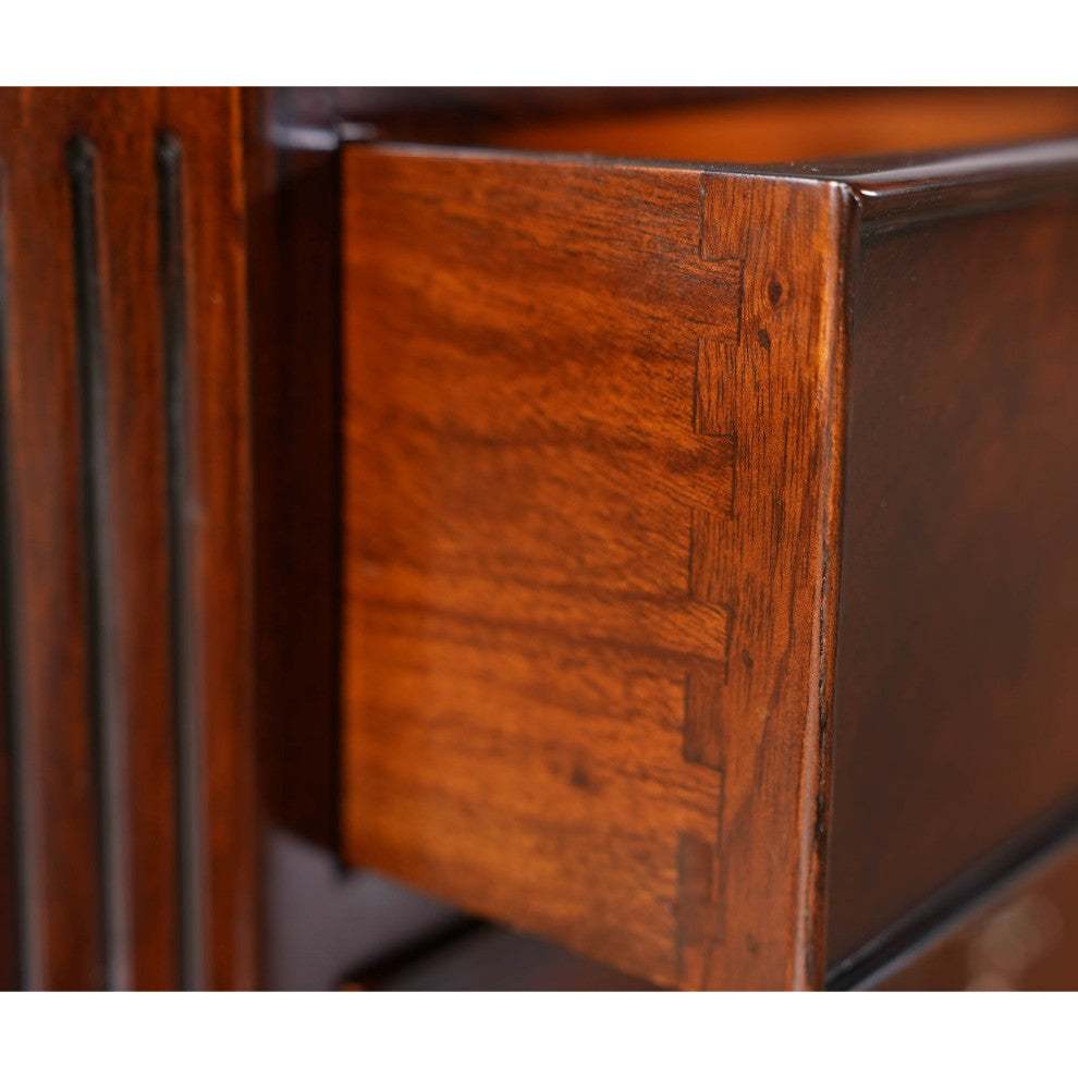 Penhurst Mahogany and Leather Desk