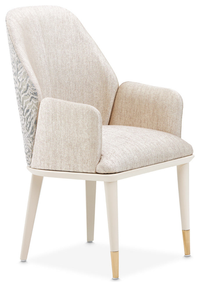 Lisbon Dining Arm Chair, Silken Matte Cream