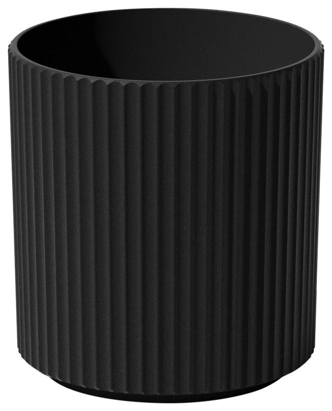 Veradek Demi Series Planter, Black, 16", 1 Pack